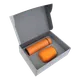 Набор Hot Box CS grey: кофер, термос с датчиком температуры, оранжевый - фото № 1