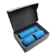 Набор Hot Box CS2 grey: 2 кофера, термос с датчиком температуры, голубой - фото № 1