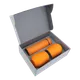 Набор Hot Box CS2 grey: 2 кофера, термос с датчиком температуры, оранжевый - фото № 1
