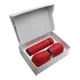 Набор Hot Box CS2 white: 2 кофера, термос с датчиком температуры, красный - фото № 1
