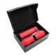 Набор Hot Box E2 EDGE CO12s black, soft touch: 2 кофера, термос с датчиком температуры, красный - фото № 1