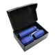 Набор Hot Box E2 EDGE CO12s black, soft touch: 2 кофера, термос с датчиком температуры, синий - фото № 1