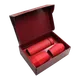 Набор Hot Box E2 EDGE CO12s red, soft touch: 2 кофера, термос с датчиком температуры, красный - фото № 1
