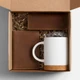 Набор inStream Tea: ключница, обложка для паспорта, кружка, чай черный, коричневый - фото № 2