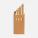 Набор цветных карандашей Pencilvania Mini, 6шт крафт - фото № 2