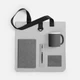 Набор Petrus Maxi: чехол для карточек, ежедневник недатированный, шопер, кружка, ручка шариковая, серый - фото № 2