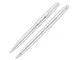 Набор Pierre Cardin Pen and Pen: ручка шариковая, ручка-роллер, серебряный - фото № 1