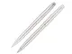 Набор Pierre Cardin Pen and Pen: ручка шариковая, ручка-роллер, серебро - фото № 1