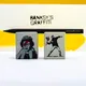 Набор Pininfarina Banksy «Метатель цветов»: карандаш Smart  с бетонной подставкой, желтый / черный - фото № 6