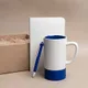Набор подарочный Artkits: ежедневник, кружка с цветным дном, стружка, коробка, синий - фото № 1