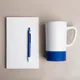 Набор подарочный Artkits: ежедневник, кружка с цветным дном, стружка, коробка, синий - фото № 3