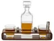 Набор подарочный для виски Whiskey Wonder: графин, два бокала, камни, подставка, коричневый / прозрачный - фото № 4