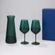 Набор подарочный Emerald: декантер, два бокала для вина, зеленый / синий  - фото № 1