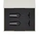 Набор подарочный Portobello Black Edition: бокалы для шампанского 2 шт, коробка подарочная, черный / серый - фото № 2