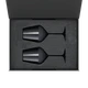 Набор подарочный Portobello Black Edition: два бокала для вина в коробке, черный - фото № 2