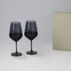 Набор подарочный Portobello Black Edition: два бокала для вина в коробке, черный / серый - фото № 1