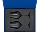 Набор подарочный Portobello Black Edition: два бокала для вина в коробке, черный / синий - фото № 2