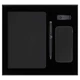 Набор подарочный Solution Prestige Quadro: ежедневник, внешний аккумулятор 10000 mAh, флешка, ручка шариковая, черный - фото № 1