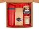 Набор подарочный Tea Cup Superior Honey 2.0: термокружка, чай, варенье, крем-мед, красный - фото № 3