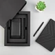 Набор подарочный Total Black: внешний аккумулятор, ежедневник, ручка шариковая, черный - фото № 1