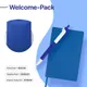 Набор подарочный Welcome-pack: бизнес-блокнот, ручка, коробка, синий - фото № 2