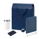 Набор подарочный Welcome Pack Premium: термокружка, колонка, ежедневник, ручка, зарядное устройство, синий / белый - фото № 1