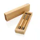 Набор с ручкой и карандашом в коробке XD Collection Bamboo, коричневый - фото № 2
