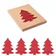 Набор сервировочных салфеток из фетра Treesguard, красный - фото № 1