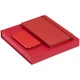 Набор Shall Energy: внешний аккумулятор Uniscend Half Day Compact 5000 mAh, блокнот Shall А5, красный - фото № 1