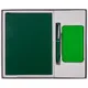 Набор Shall Recharge: внешний аккумулятор Uniscend Half Day Compact 5000 mAh, ежедневник недатированный А5, ручка шариковая Bolt Soft Touch, зеленый - фото № 2