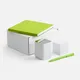 Набор Square:  колонка, блокнот, антистресс, ручка шариковая, зеленый - фото № 1