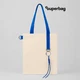 Набор Superbag Eco Blue: шоппер с обвесом, бежевый / синий - фото № 1