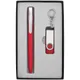 Набор Twist Classic: ручка шариковая Pin Soft Touch, флешка Twist 8 Гб, красный - фото № 3