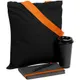 Набор Velours Bag: ежедневник недатированный, холщовая сумка, стакан, ручка шариковая, черный / оранжевый - фото № 1