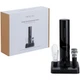 Набор винный Circle Joy Electric Wine Bottle Opener: электрический штопор, две вакуумные пробки, резак для фольги, аэратор, черный - фото № 2