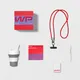 Набор Welcome Pack Box-Changer в кубе-органайзере: внешний аккумулятор, стакан, ланьярд, ручка-антистресс, планер, ярко-оранжевый / сиреневый - фото № 4