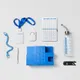 Набор Welcome Pack «Легкий старт» в органайзере: внешний аккумулятор, блокнот, бутылка для воды, ручка, мультитул 16 в 1, ланьярд, карман для бейджа, белый / синий - фото № 5