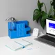 Набор Welcome Pack «Легкий старт» в органайзере: внешний аккумулятор, блокнот, бутылка для воды, ручка, мультитул 16 в 1, ланьярд, карман для бейджа, белый / синий - фото № 8