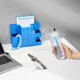Набор Welcome Pack «Легкий старт» в органайзере: внешний аккумулятор, блокнот, бутылка для воды, ручка, мультитул 16 в 1, ланьярд, карман для бейджа, белый / синий - фото № 11
