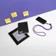 Набор Welcome Pack Office Wrap в подарочном пакете: блокнот, ручка с вечным карандашом, ланьярд для телефона, черный / фиолетовый - фото № 5