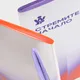 Набор Welcome Pack «Прозрачные перспективы» в органайзере: 3 блокнота, вечный карандаш, держатель для телефона, антистресс, бейдж, ланьярд, стикерпак, формовая скрепка, оранжевый / сиреневый - фото № 11