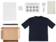 Набор Welcome Pack Simple Kit: футболка, блокнот, ручка, картхолдер, ретрактор, держатель для телефона, стикерпак, черный / белый - фото № 2