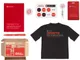 Набор Welcome Pack Simple Kit: футболка, блокнот, ручка, картхолдер, ретрактор, держатель для телефона, стикерпак, черный / красный - фото № 1