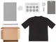 Набор Welcome Pack Simple Kit: футболка, блокнот, ручка, картхолдер, ретрактор, держатель для телефона, стикерпак, черный / серый - фото № 2