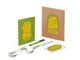 Набор Welcome Pack Smart Start: блокнот, ручка шариковая, ланъярд с ретрактором, открытка, зеленый - фото № 1