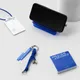 Набор Welcome Pack Welcome Tube в тубусе: набор для чистки гаджетов, носки, вечный карандаш, подставка для телефона, чехол для пропуска, брелок, to-do листы, белый / синий - фото № 4