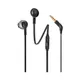 Наушники проводные внутриканальные, гарнитура, JBL T205, белый/ черные - фото № 2
