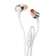 Наушники проводные внутриканальные, гарнитура, JBL T210, белый/ розовые - фото № 1