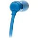 Наушники проводные внутриканальные JBL T110, синие - фото № 2