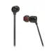 Наушники беспроводные внутриканальные спортивные, шейный обод, JBL T110BT, черные - фото № 2